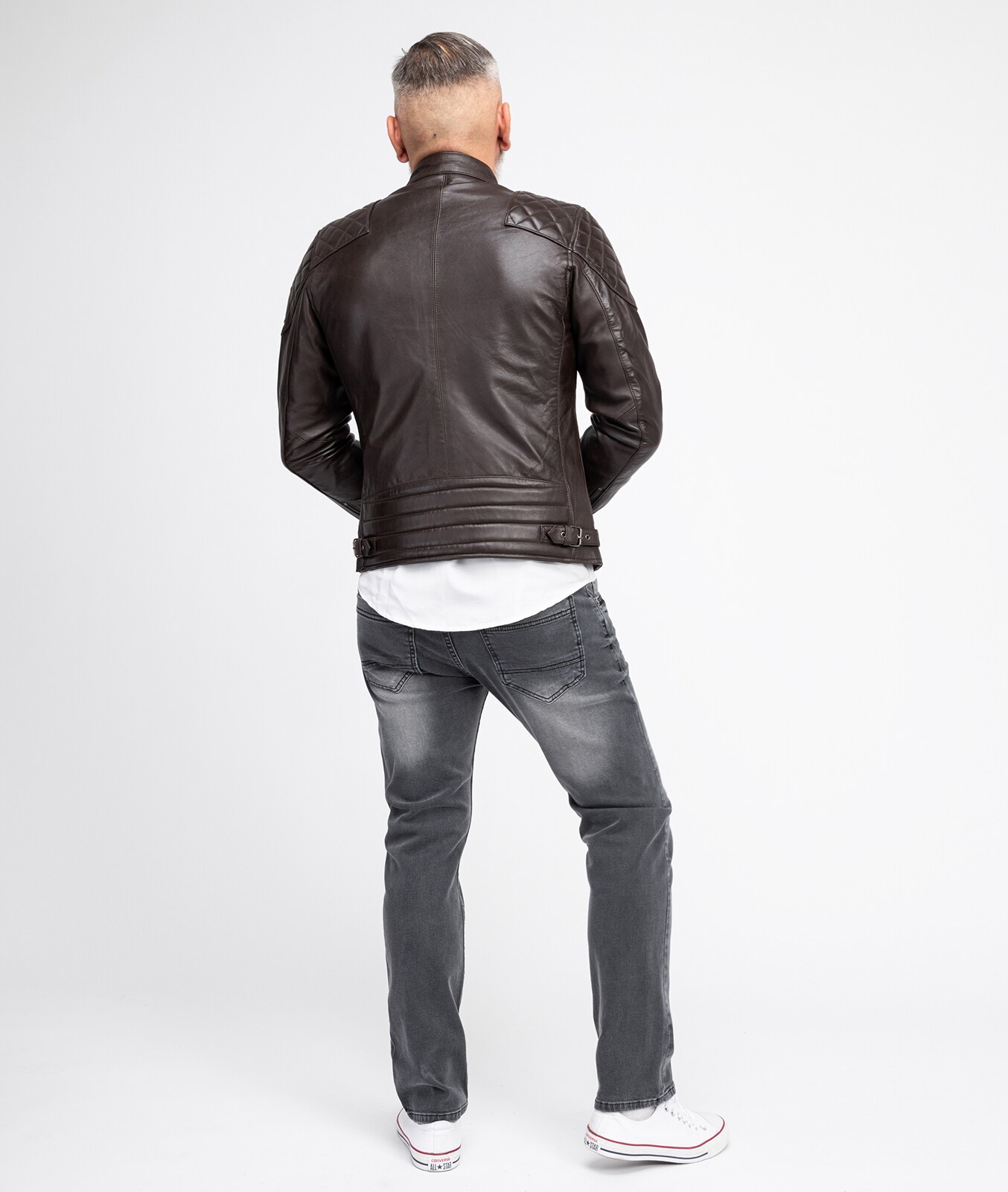Rock Creek Lederjacke Regular Fit