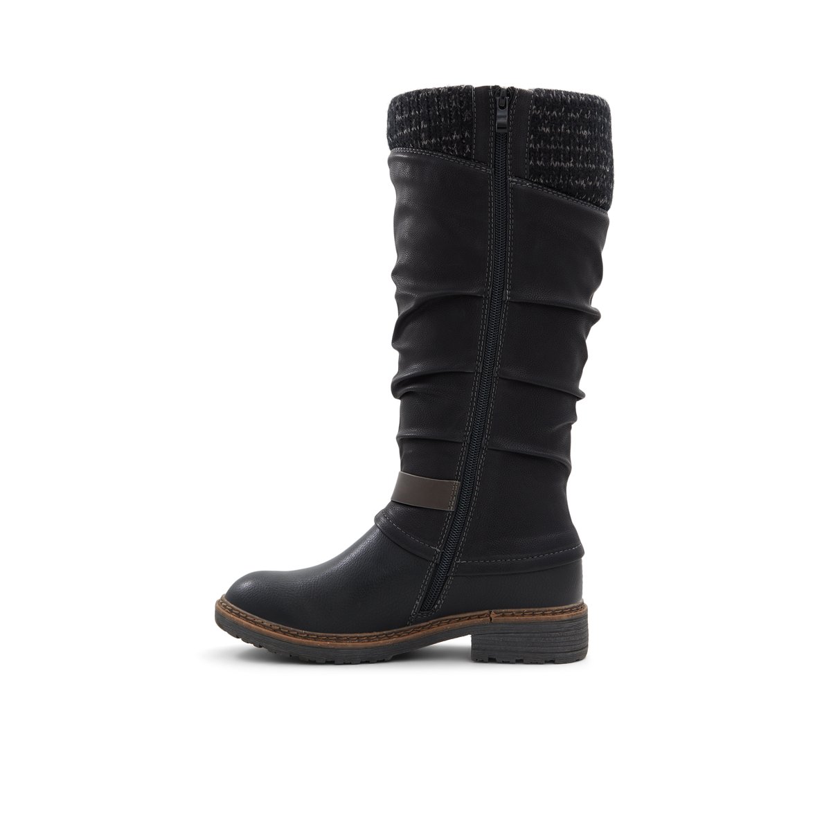 BANFF TRAIL-Nydaeven-Bottes mi-mollet - Talon plat - Noir