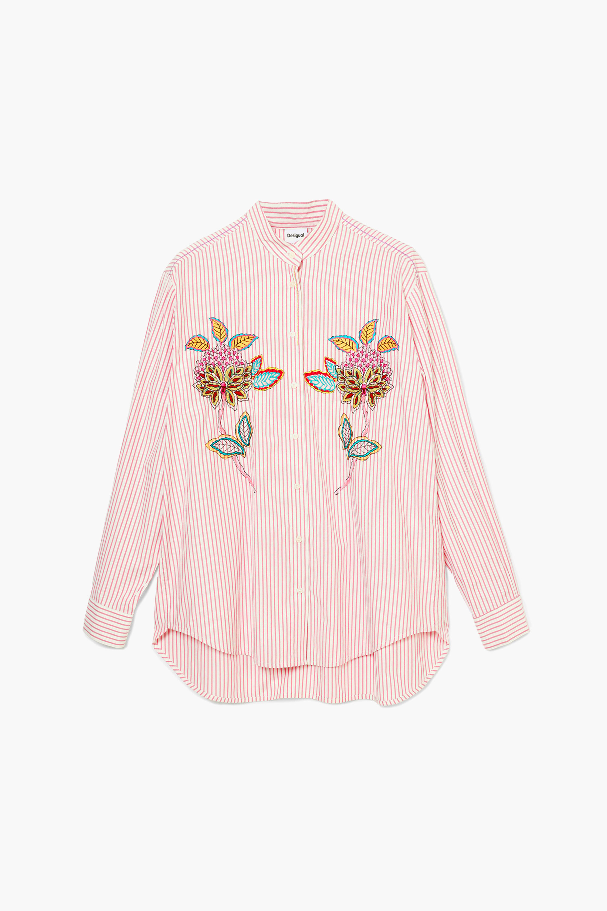 Camisa listrada floral