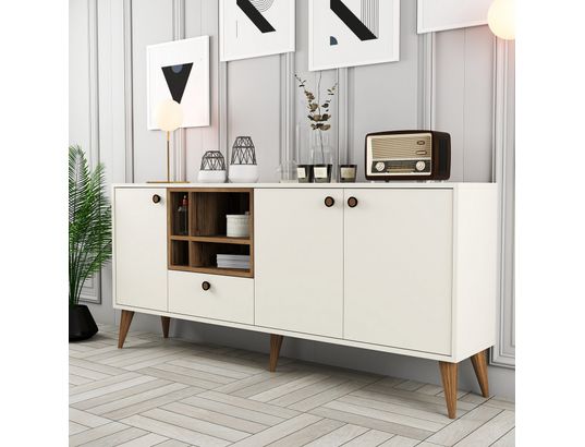 CONCEPT1 - Bahut Napoli creme 180 x 35 x 81cm