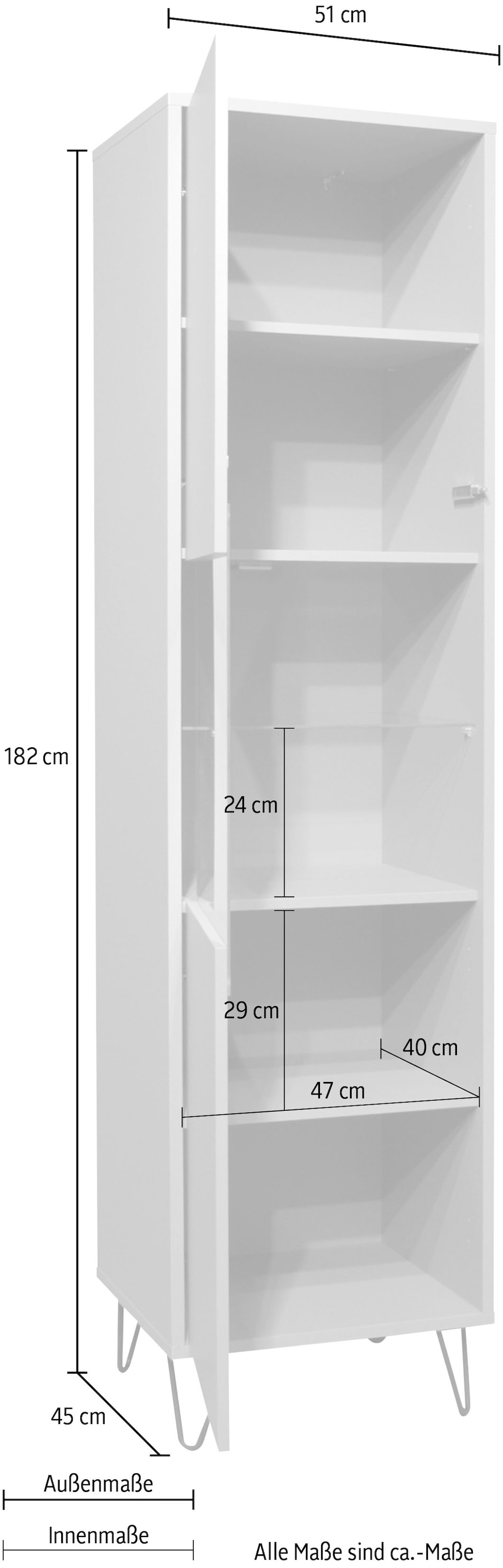 Mäusbacher Standvitrine »Bonnie TOPSELLER!« OTTOs Choice,  Vitrine mit wechselbarem Türanschlag
