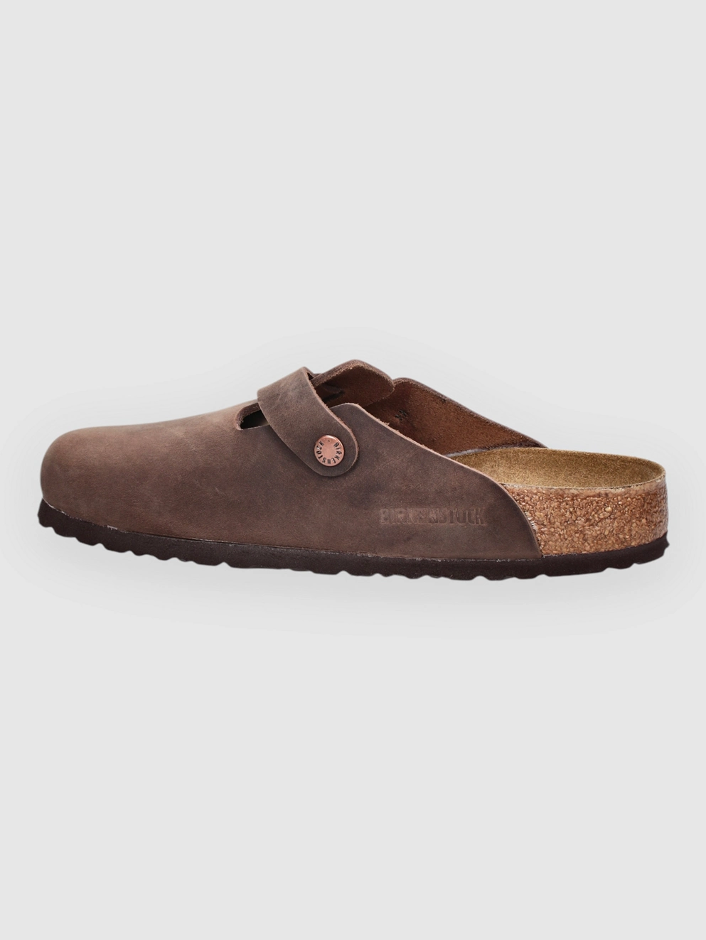 Birkenstock Boston Natural Leather Oiled Sandals habana
