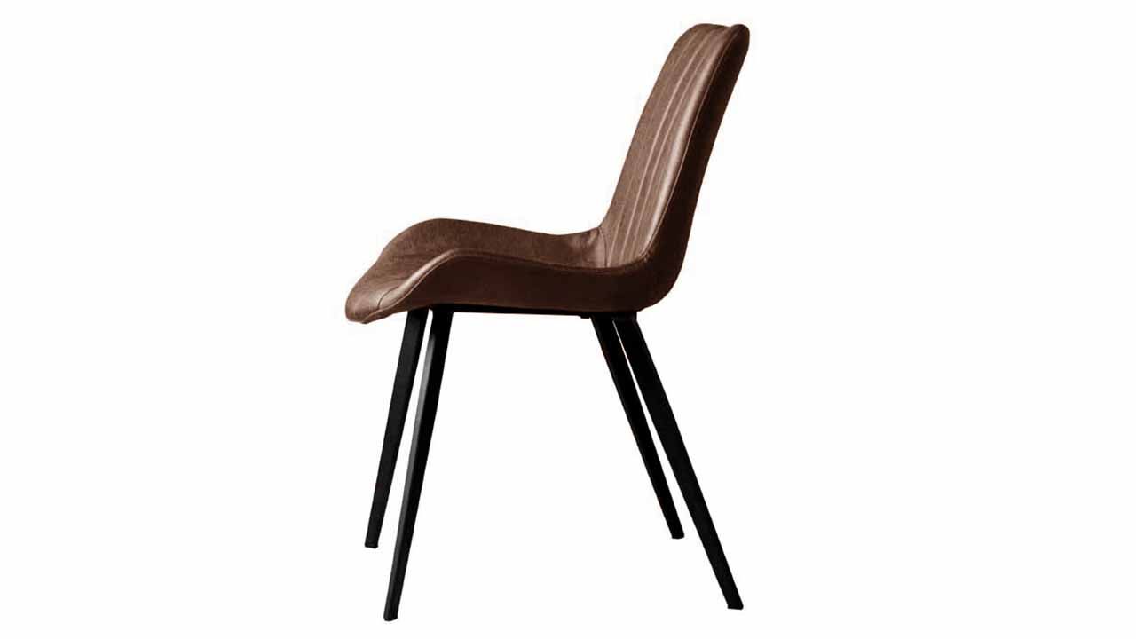 Eetstoel Dark Brown Eljas B53 x D59 x H81 cm