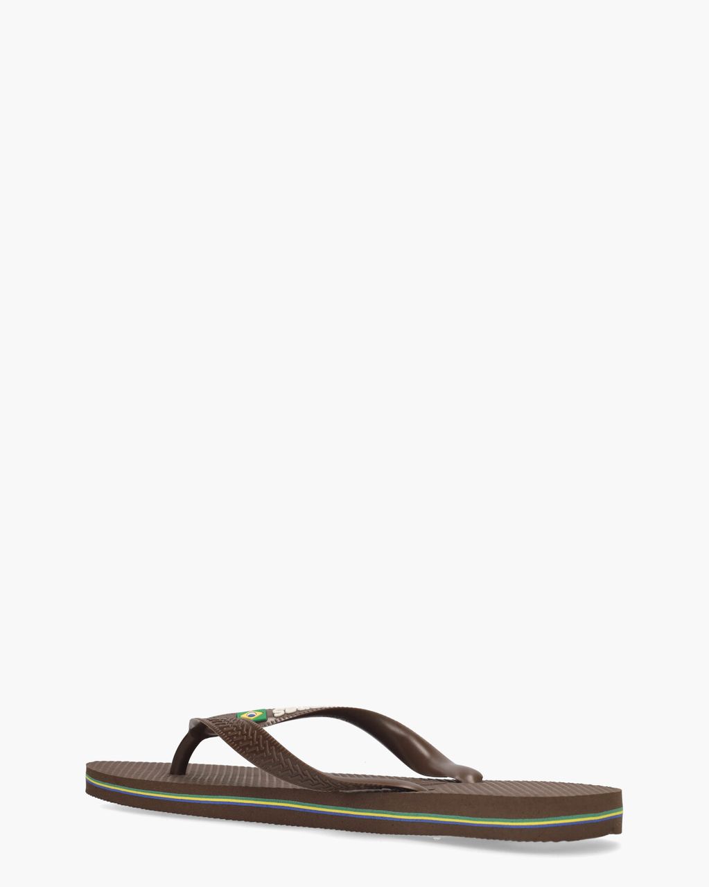 Havaianas Brasil Logo Donkerbruin Herenslippers