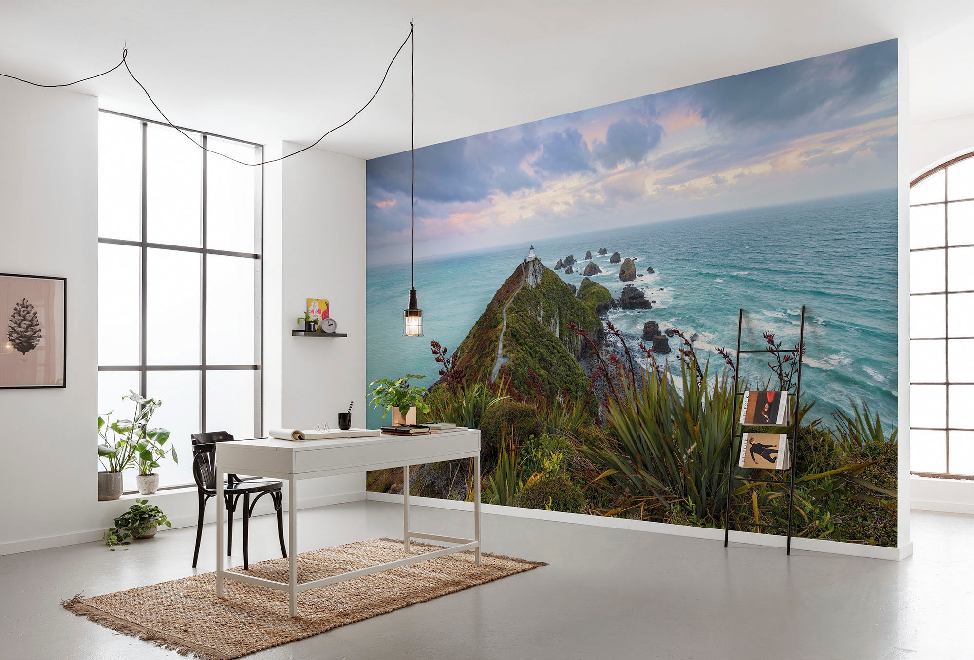 Komar Fototapete »Digitaldruck Vlies -  Stormy Sea - Grösse 400 x 250 cm« bedruckt glatt Wohnzimmer, Schlafzimmer