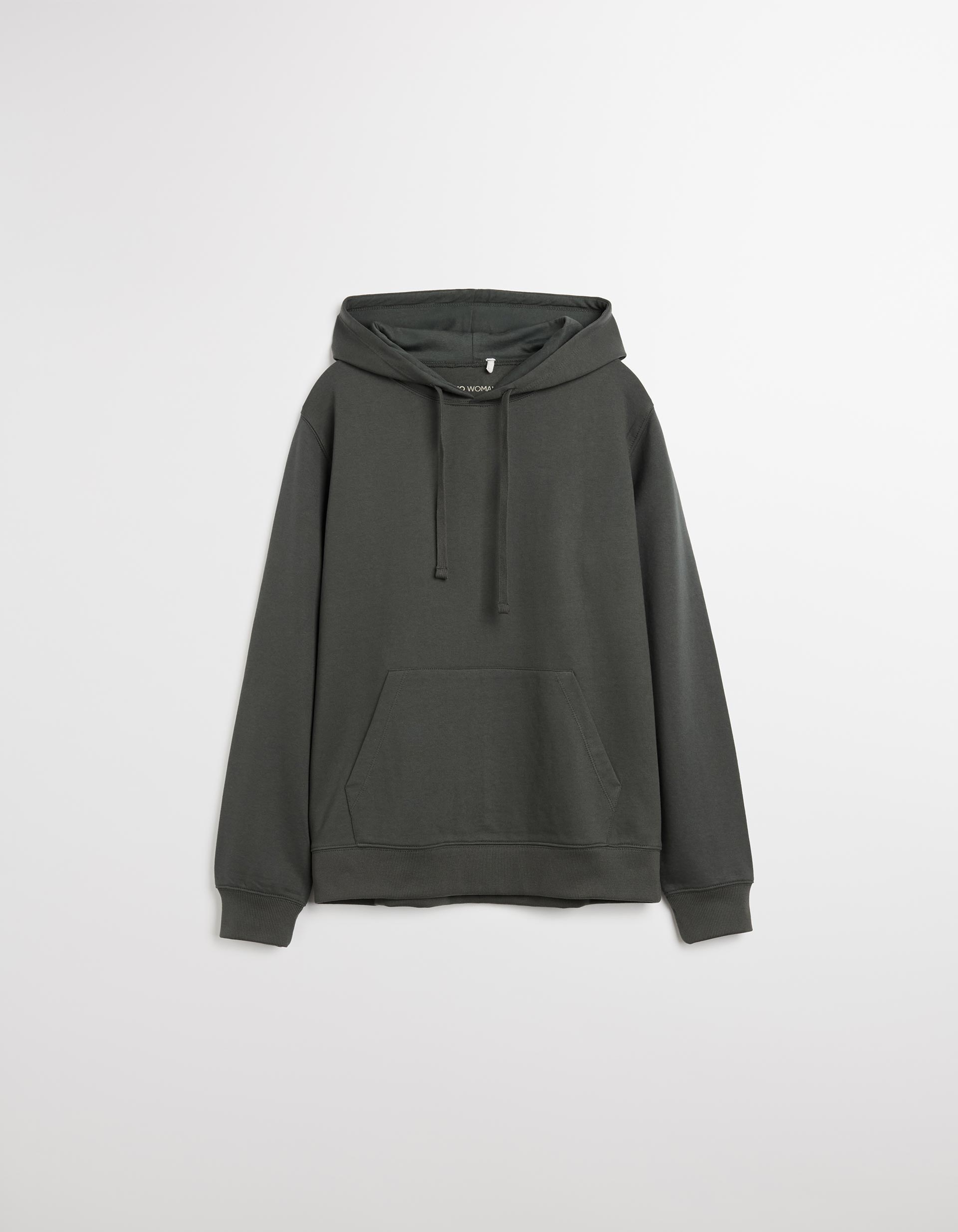 Sweatshirt com Capuz, Mulher, Cinzento Escuro