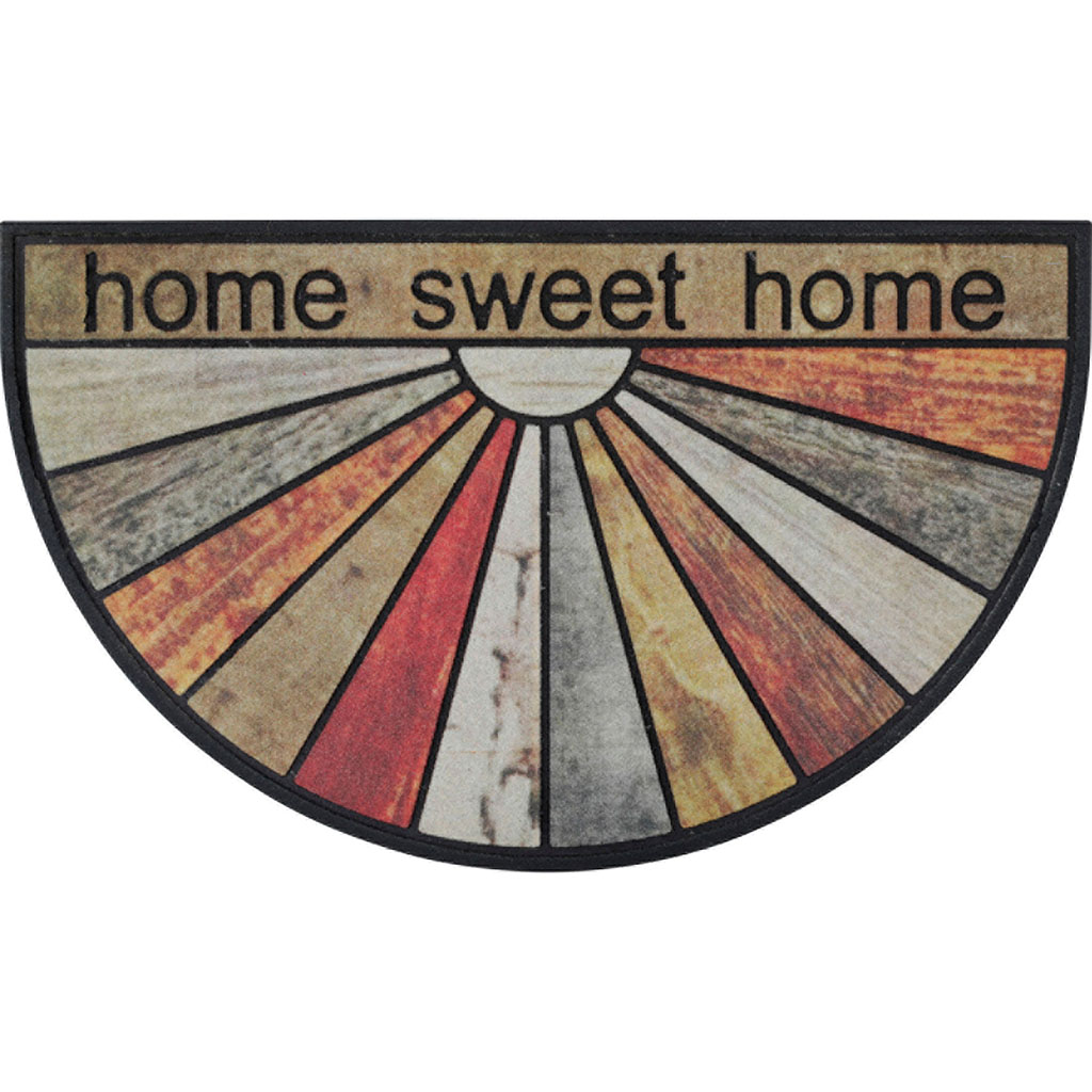 Paillasson demi lune imprimé SWEETHOME 45x75cm