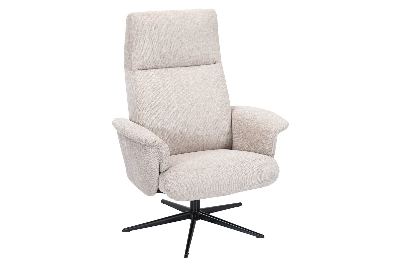 Napoli hvilestol Tekstil Brego 3590 Beige med sort PBS sokkel