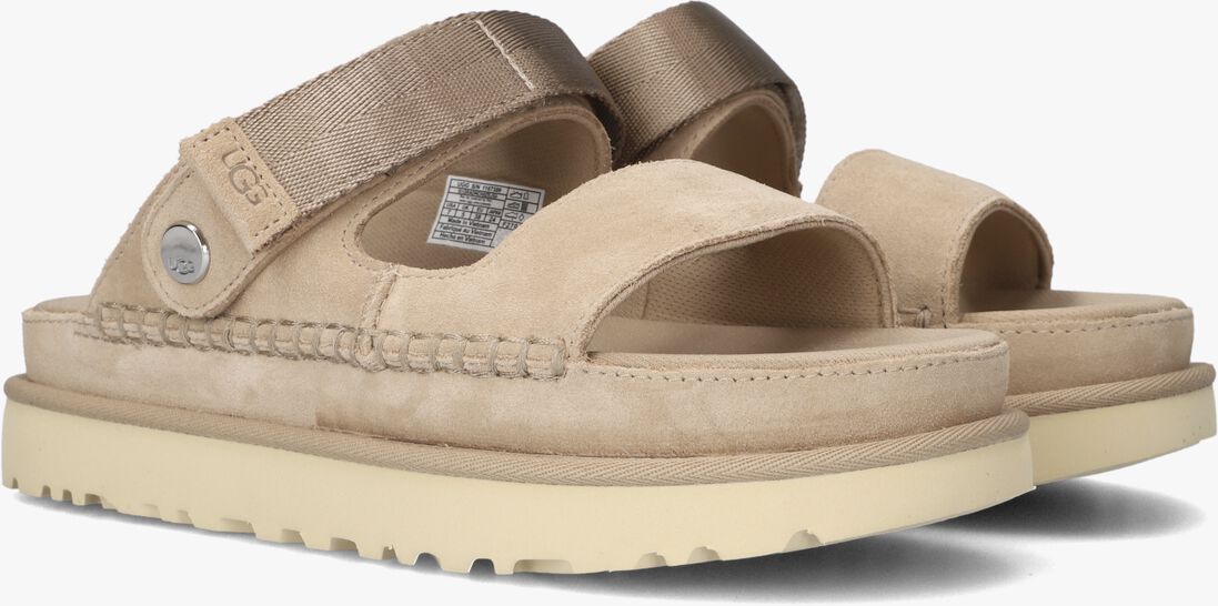 beige ugg slippers w goldenstar glide