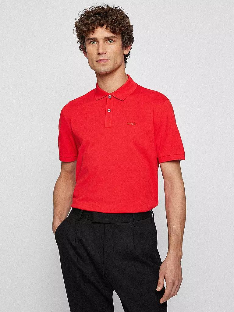 BOSS Poloshirt Regular Fit PALLAS rot