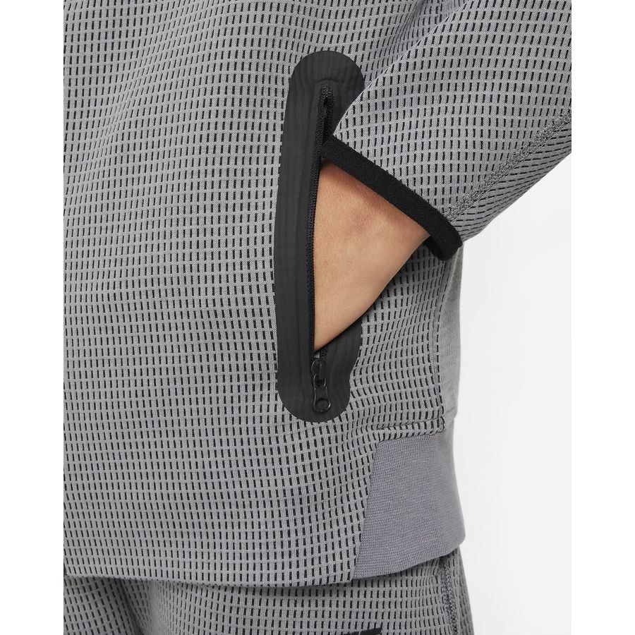 Nike Sweat à Capuche NSW Tech Fleece Winterized FZ - Gris/Noir Enfant
