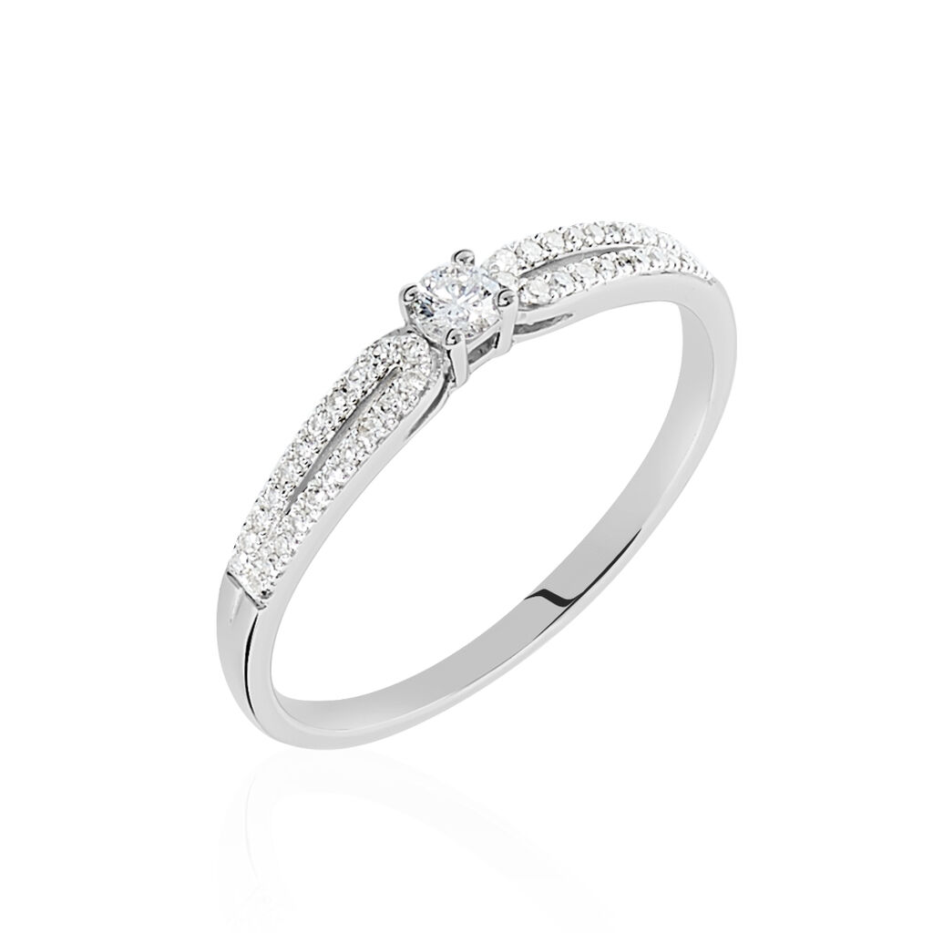 Bague Solitaire Katalina Or Blanc Diamant
