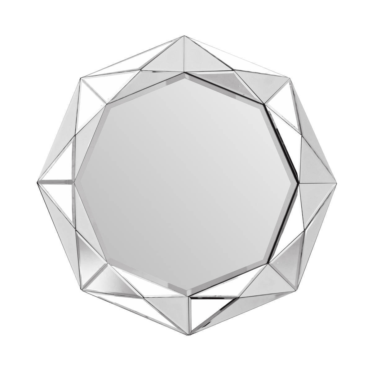 Wandspiegel Herakles - silber - Ö 80 cm