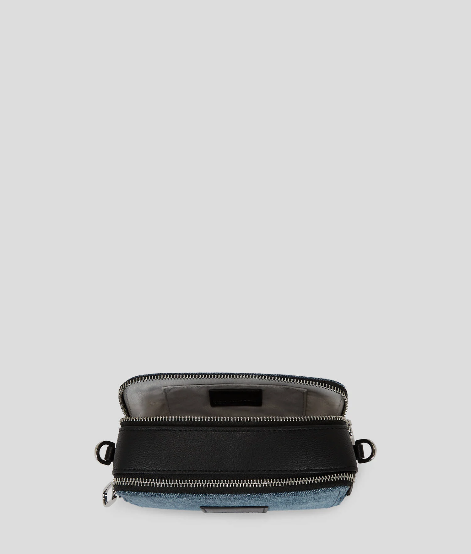 SAC CAMÉRA EN DENIM AVEC LOGO KLJ ENCADRÉ