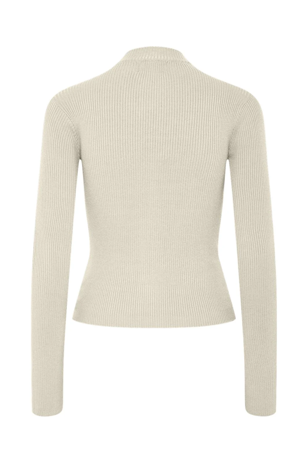 Pieces Pccrista Ls Zip Knit Cardigan 4747101 birch