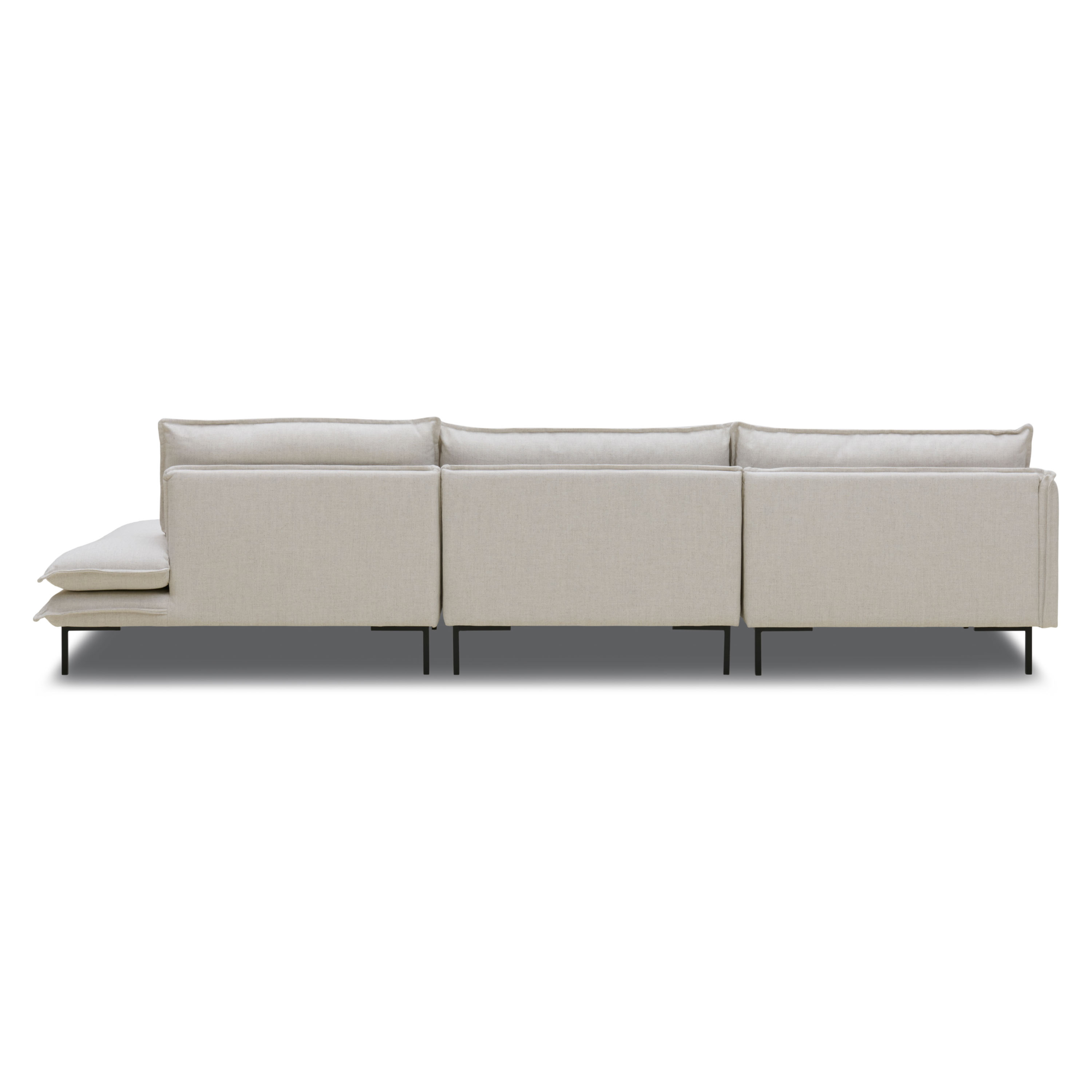 Open sofa Twin essence champagne rechts
