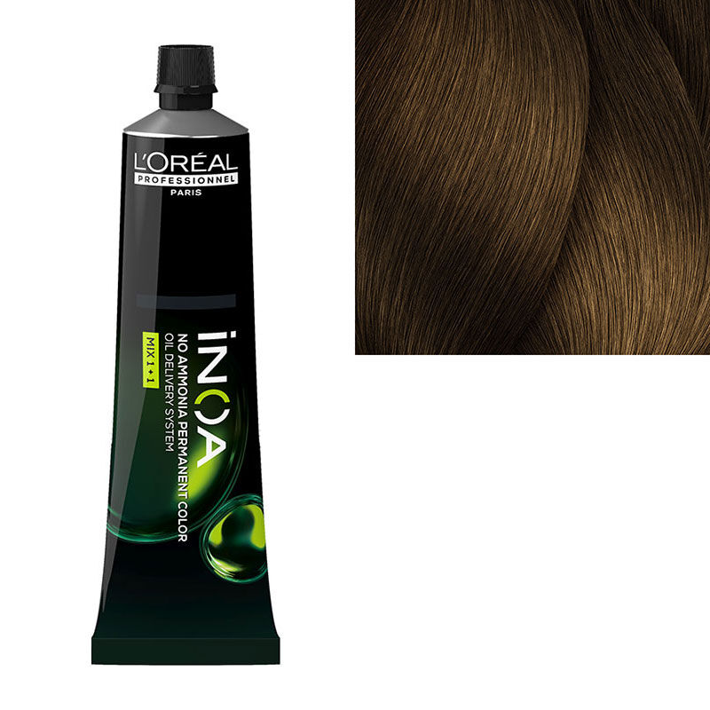 Coloration sans ammoniaque Inoa 6.3 blond foncé doré fondamentale