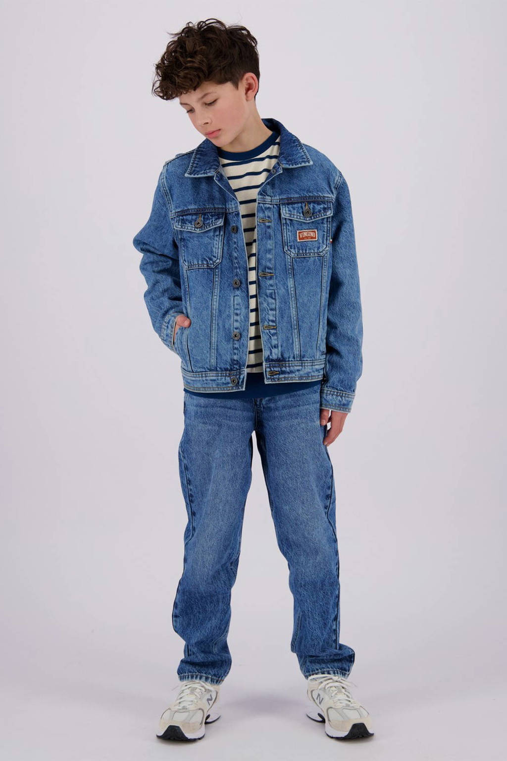 Vingino loose fit jeans Castiano blue vintage