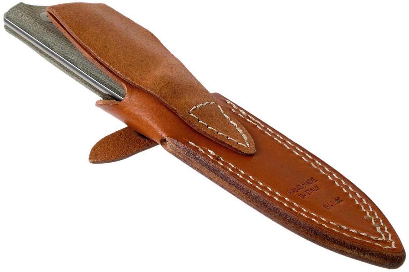 LionSteel B41 Green Canvas Micarta G10 B41-CVG bushcraftmes