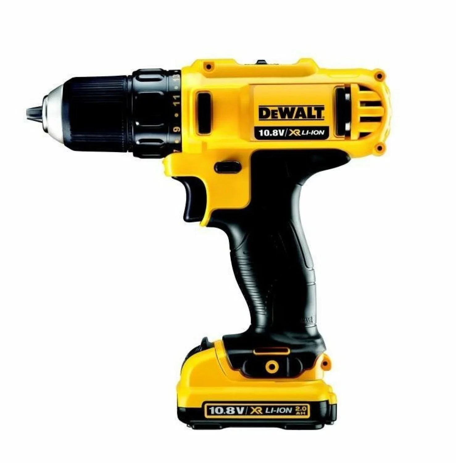 DeWALT DCD710D2 10.8/12V Li-Ion accu boor-/schroefmachine set (2x 2.0Ah accu) in koffer