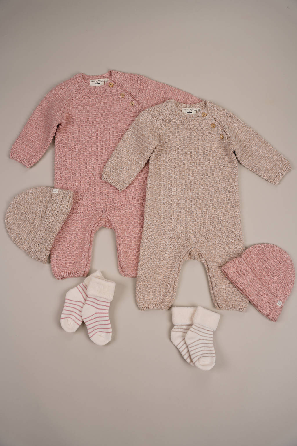 Petite Maison baby gebreide boxpak Senne roze
