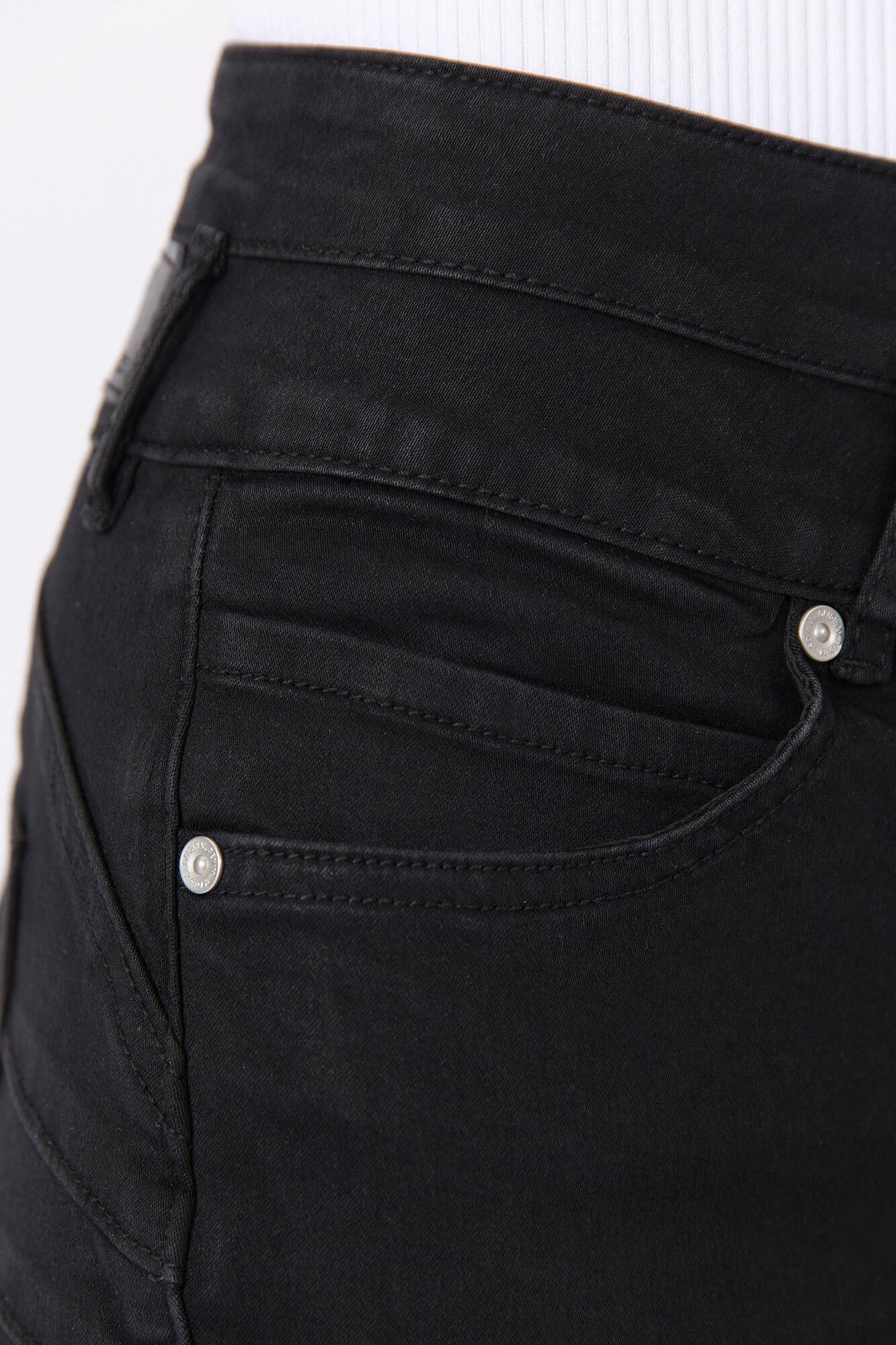 Calça jeans skinny de tecido macio com costura dupla