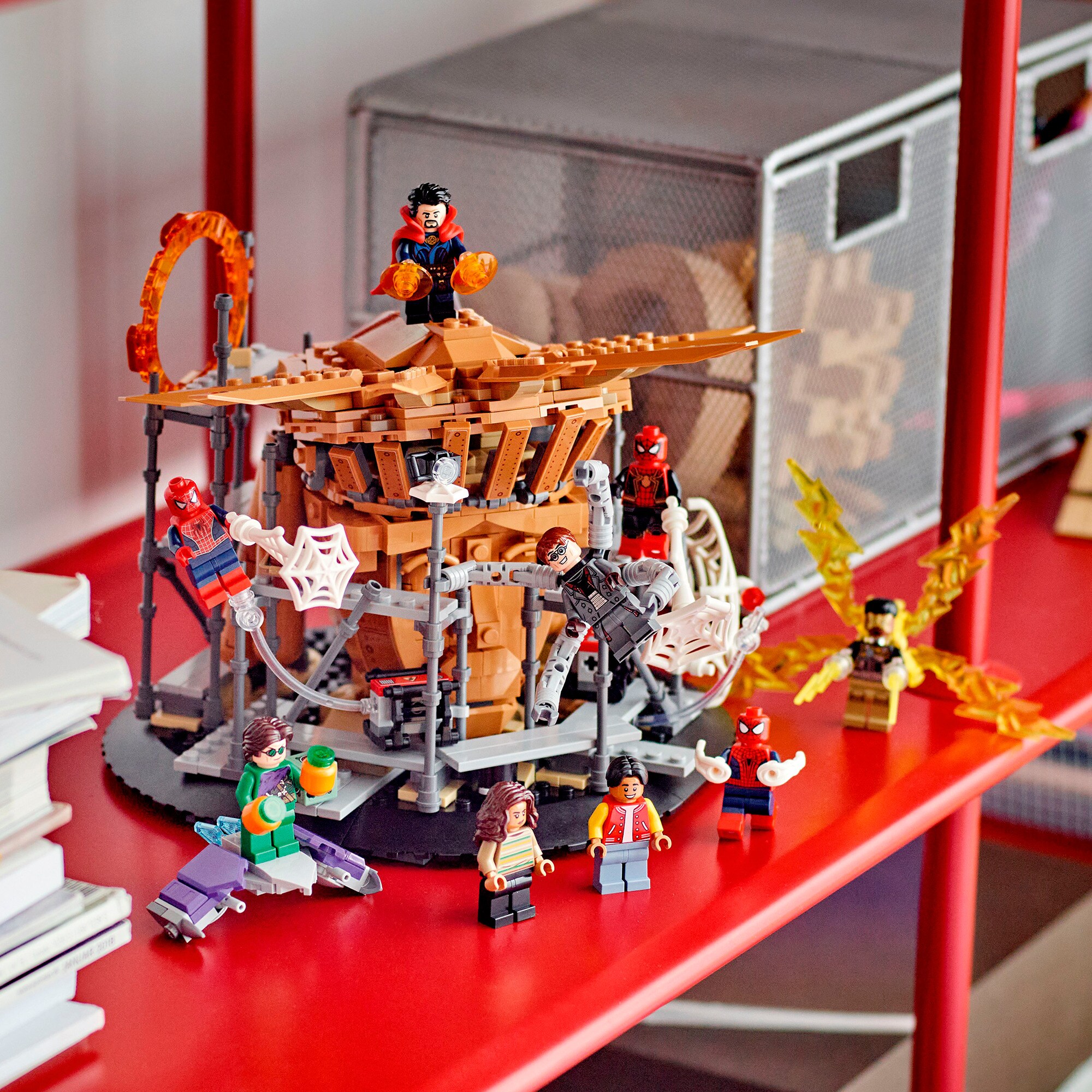 LEGO Konstruktionsspielzeug Marvel Super Heroes Spider-Mans großer Showdowns