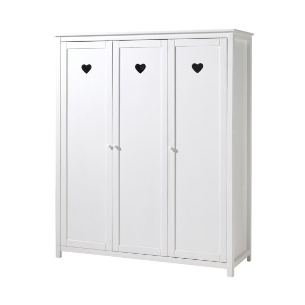 Vipack Amori Kledingkast Wit 3-Deurs