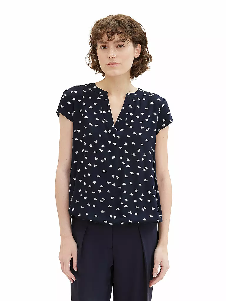 TOM TAILOR Bluse dunkelblau