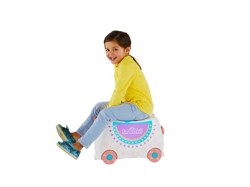 Trunki Reisetrolley Lola Llama Hellgrau Reisekoffer für Kinder