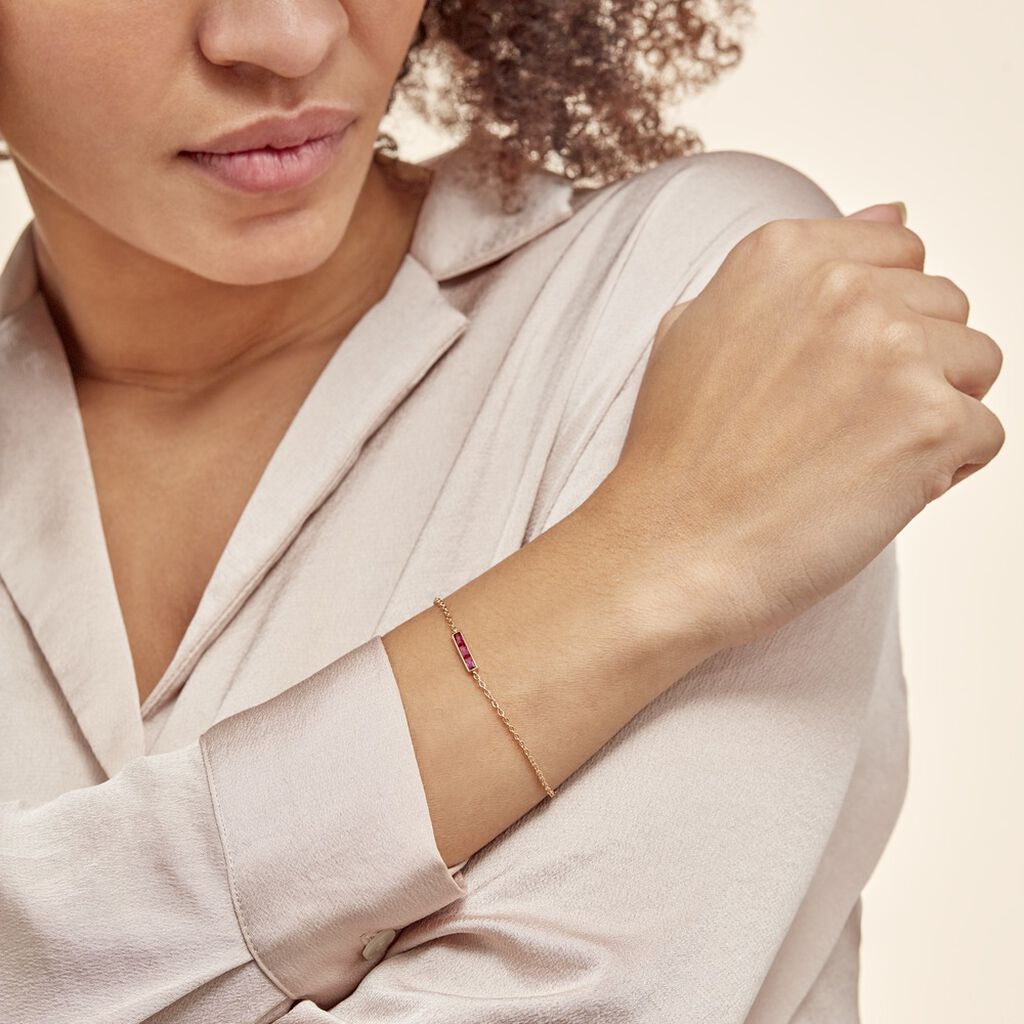 Bracelet Plaqué Or Linnert Spinelles