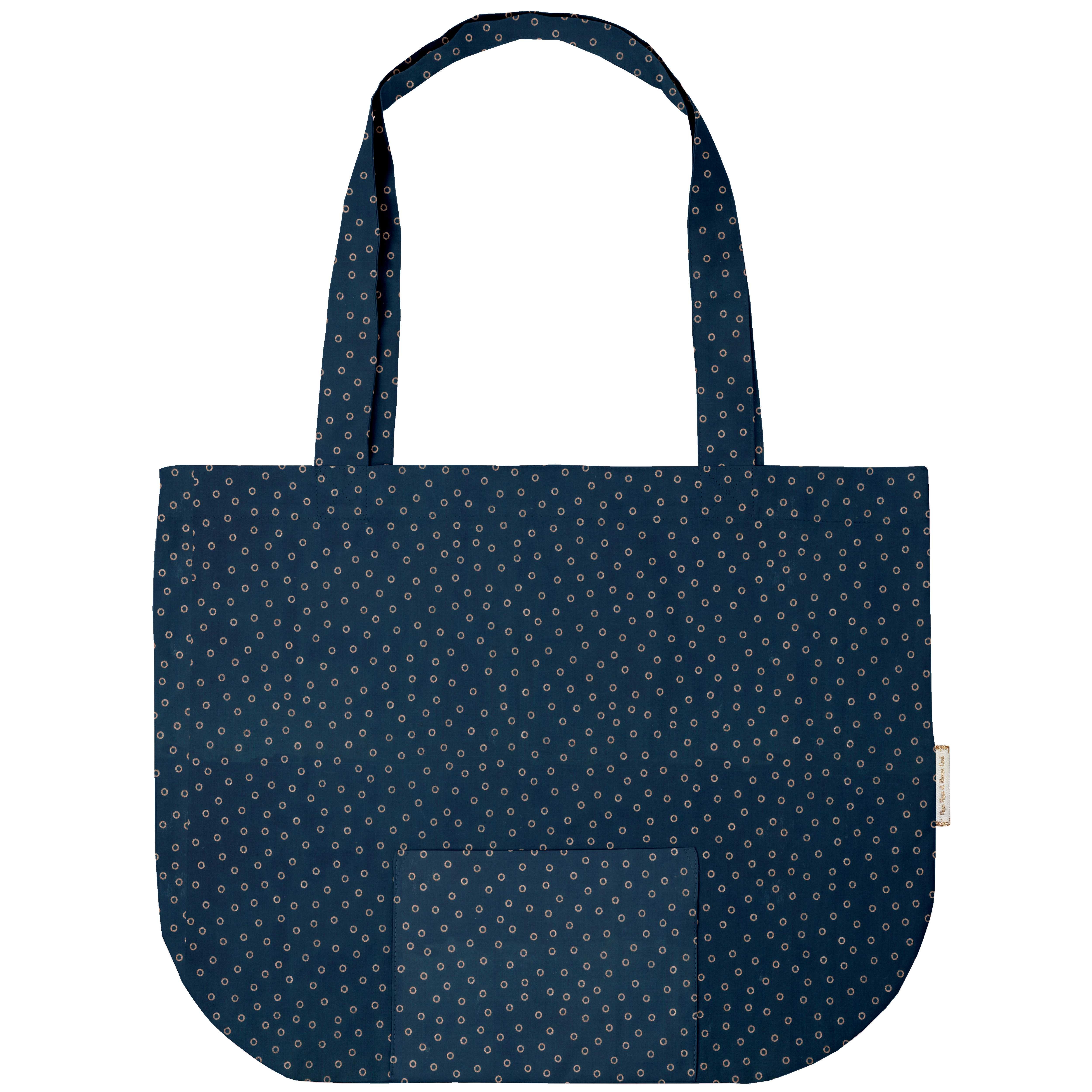Sac Tote Bag Pliable Bulle Bronze Marine