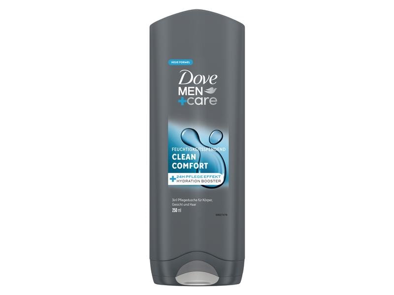Dove Men Pflegedusche Clean Comfort 250 ml 3-in-1 Duschgel für Körper, Gesicht und Haar