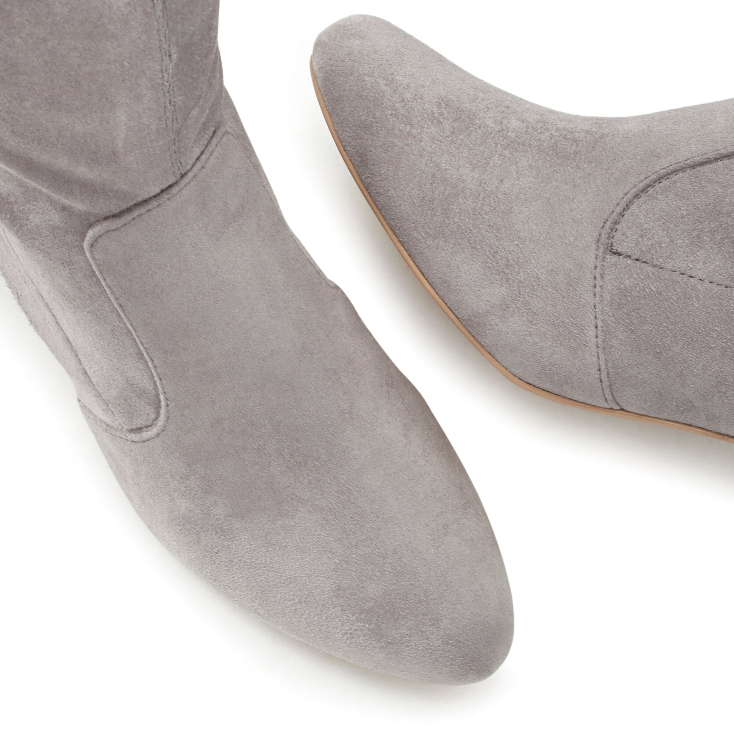 LASCANA Schlupfstiefel in grau