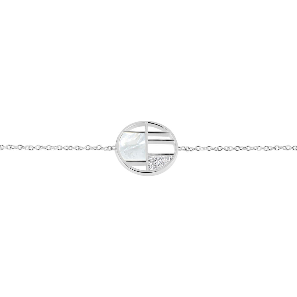 Bracelet Argent Gaillet Oxydes De Zirconium