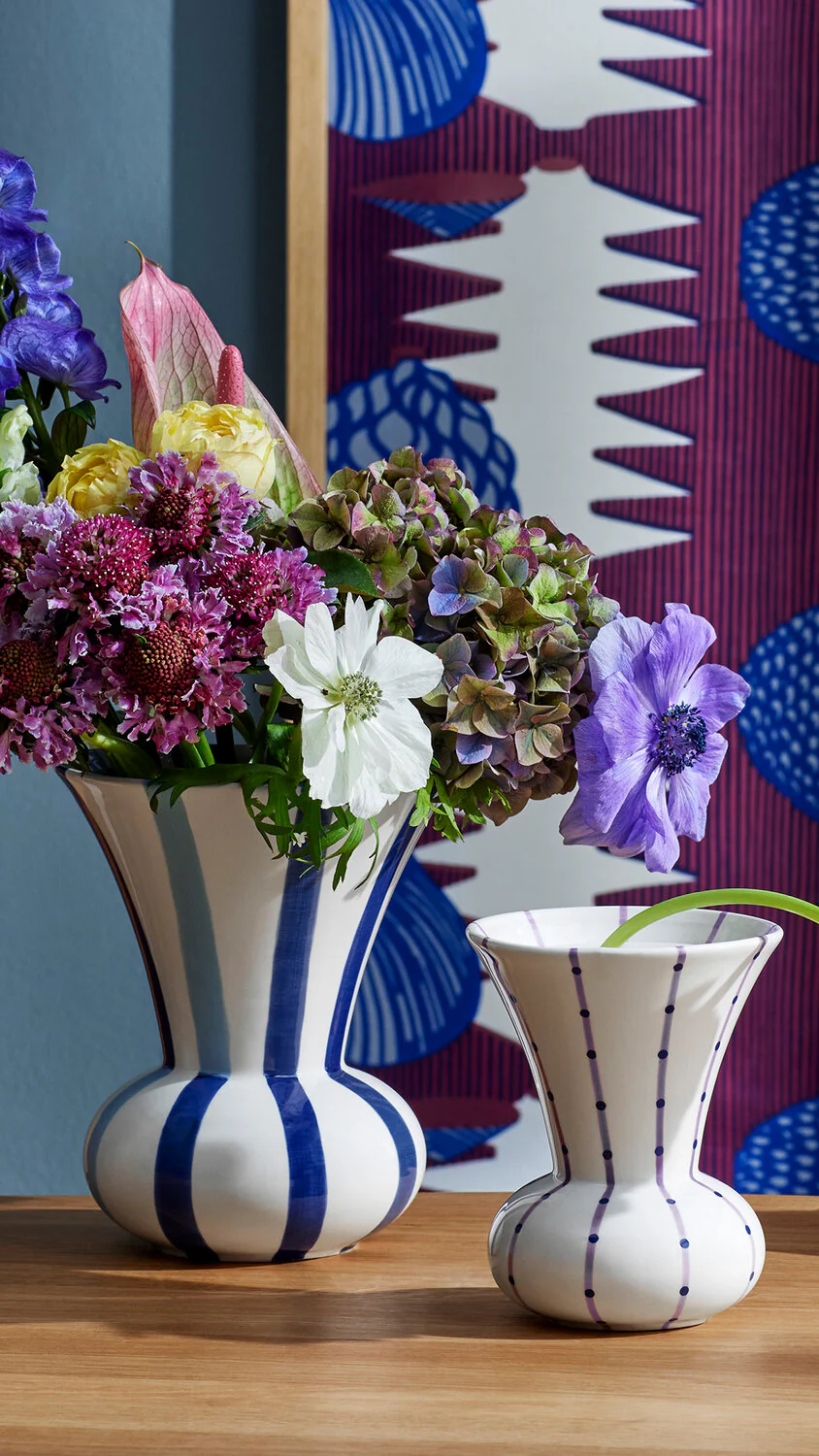 Kähler  Signature vase, blå - H20 cm.