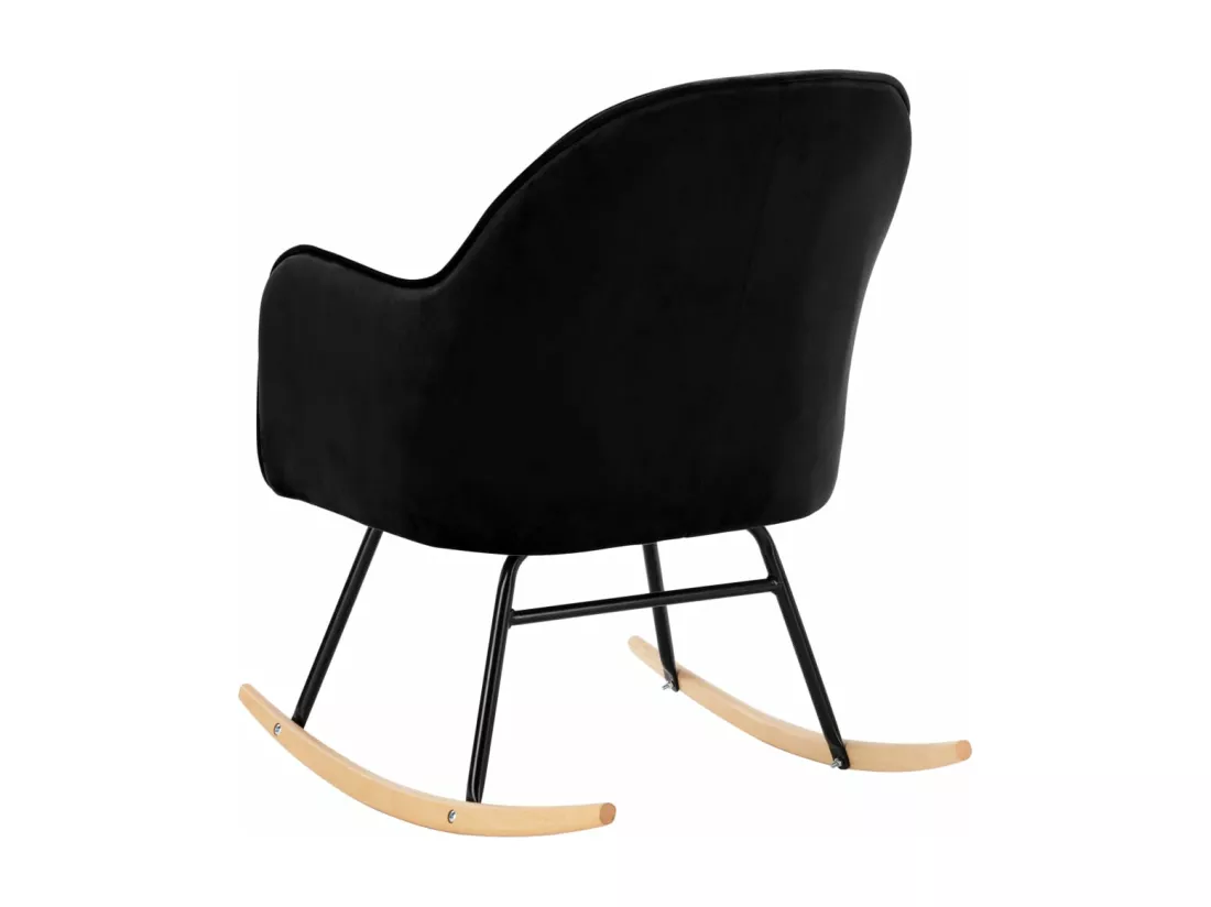 Chaise à bascule Noir Velours