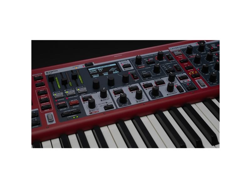 Clavia Nord E-Piano Nord Stage 4 Compact – 73 Tasten Piano mit intuitivem, neuen Bedienfelddesign und erstklassiger Tastatur
