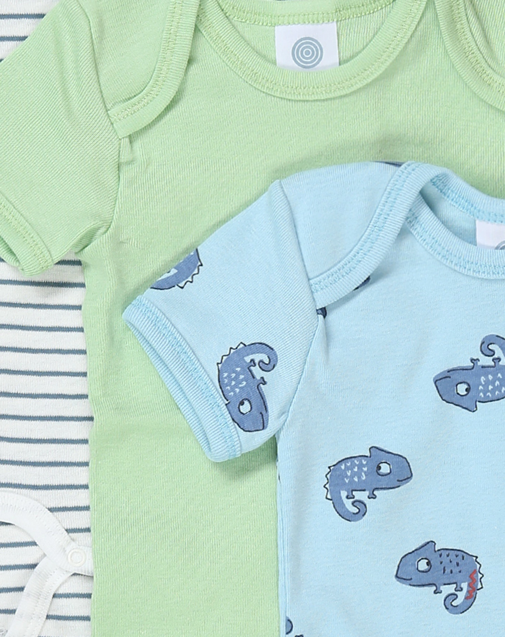 Kurzarm-Body SOFT 3er Pack in milky blue