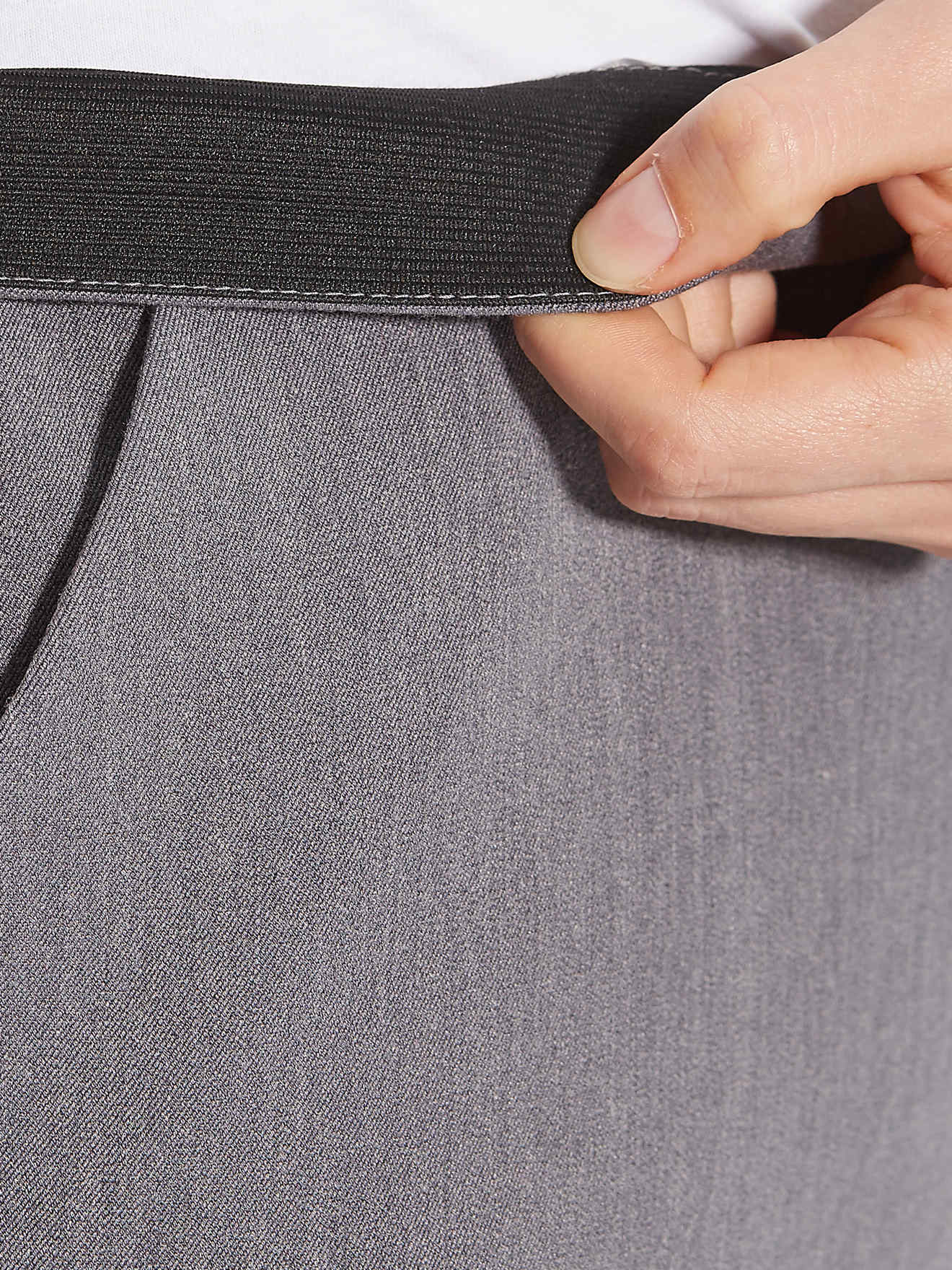 Pantalon droit effet ventre plat