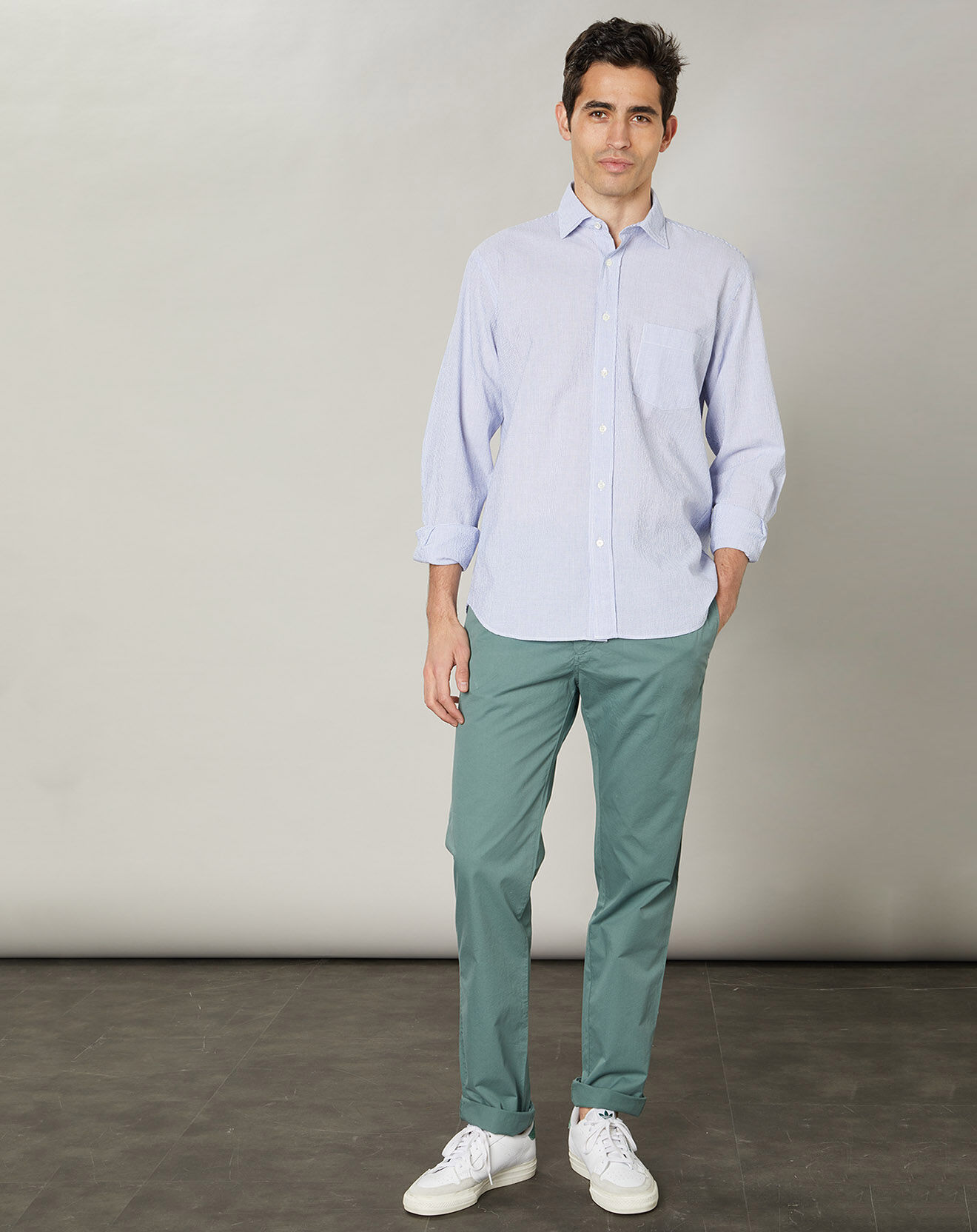 Hartford Chemise regular Paul bleue