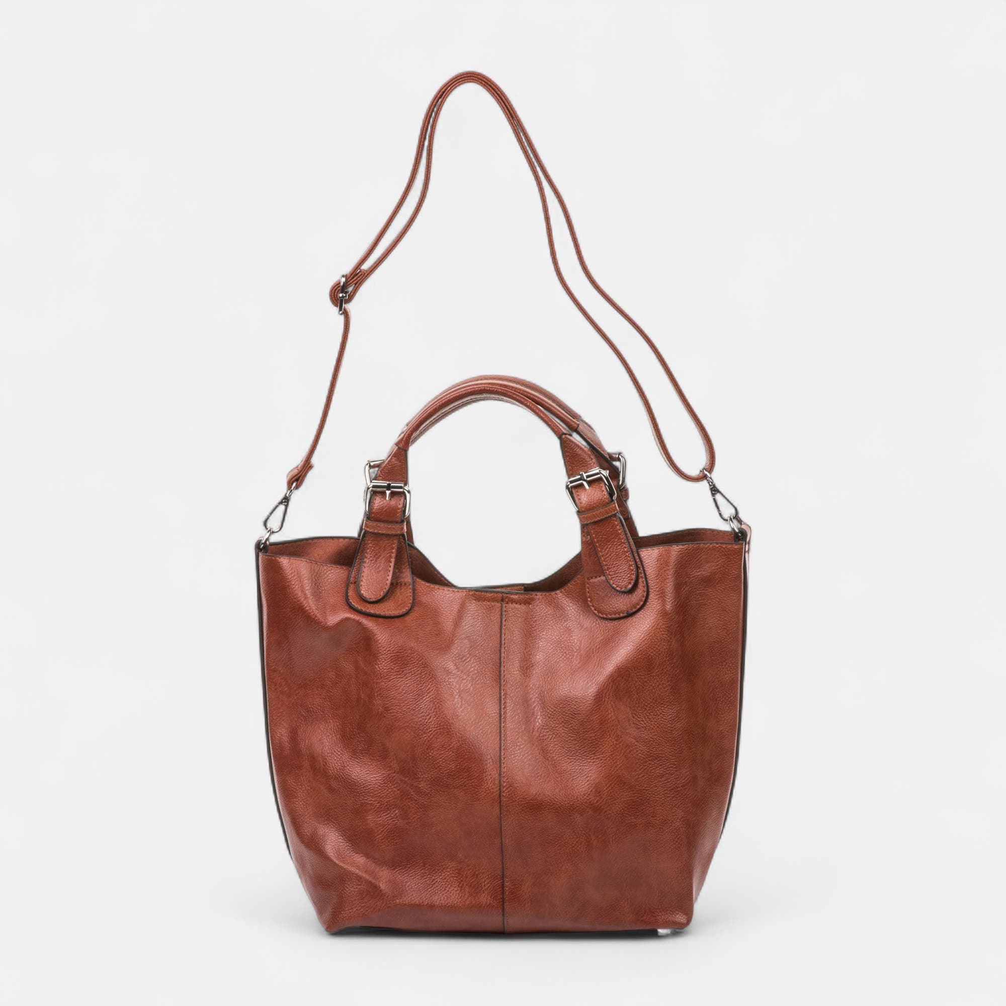 Sac de shopping cognac