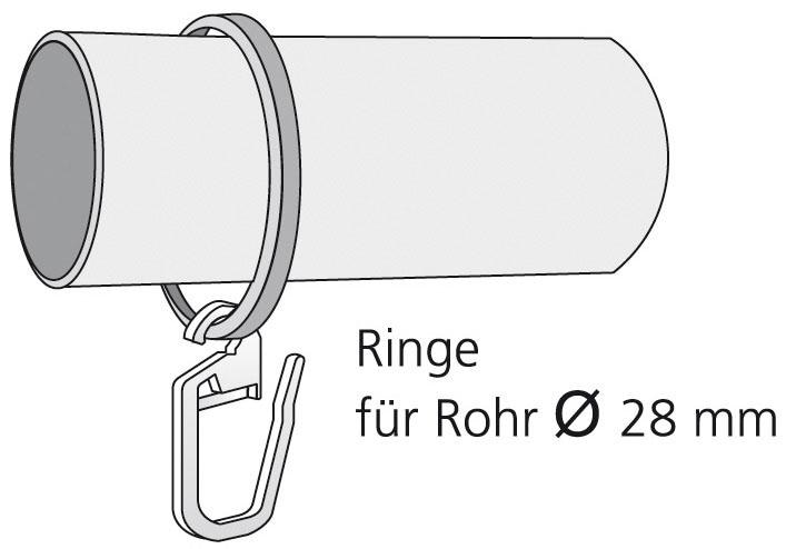 Liedeco Gardinenring für Gardinenstangen Ø 28 mm