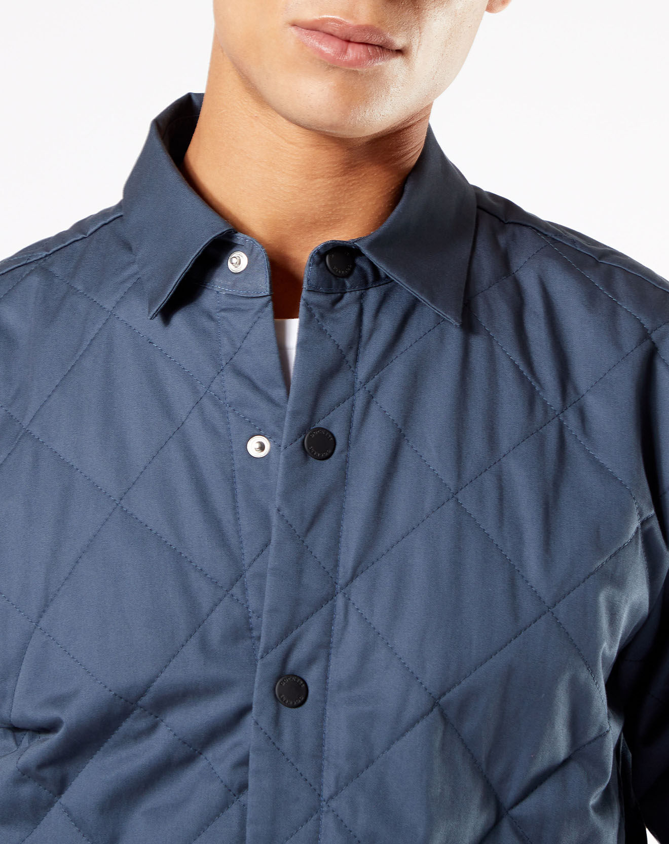 Dockers Veste Quilted Overshirt gris foncé