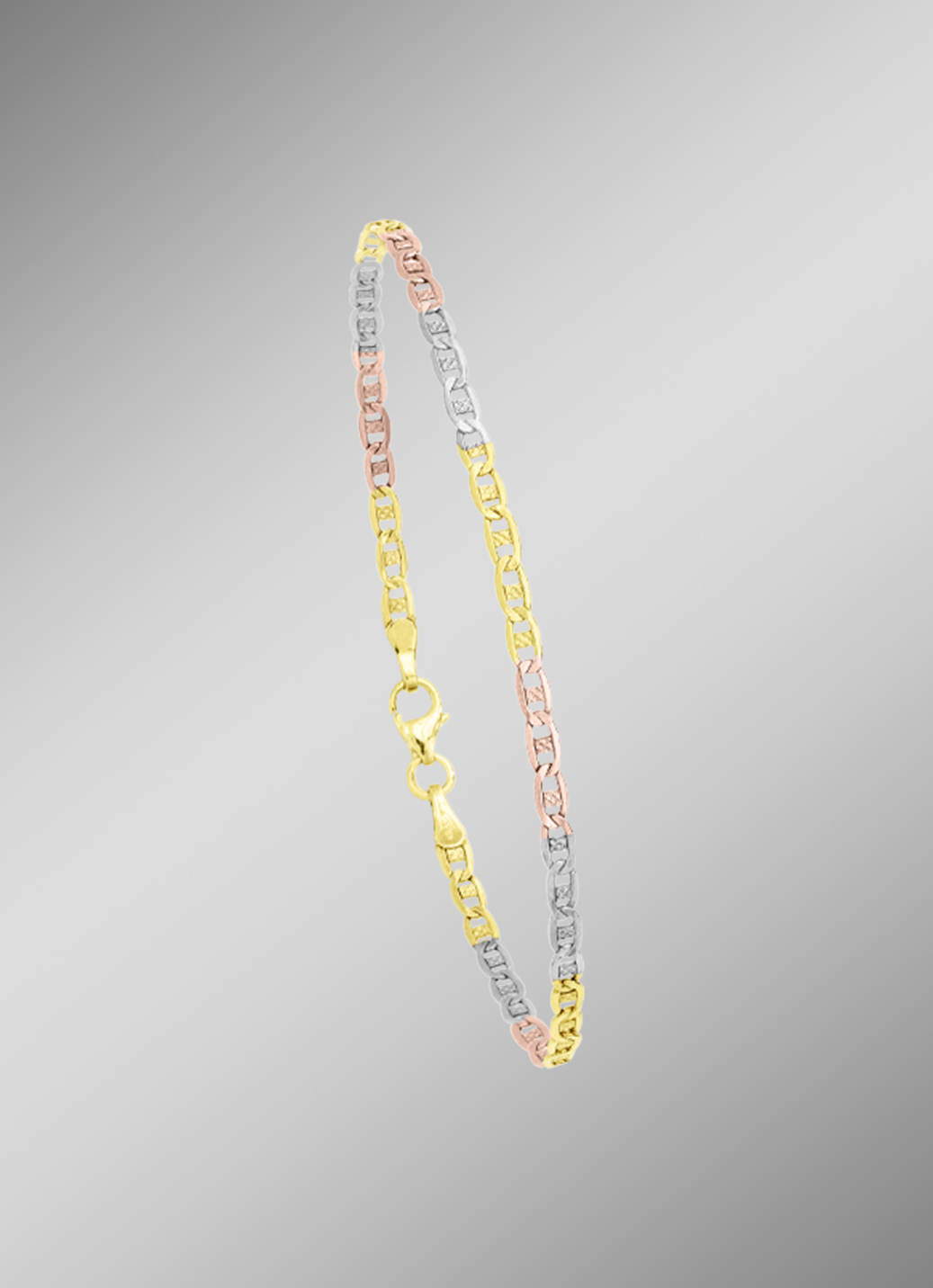 Elegante Garnitur in Tricolor, mit Karabiner