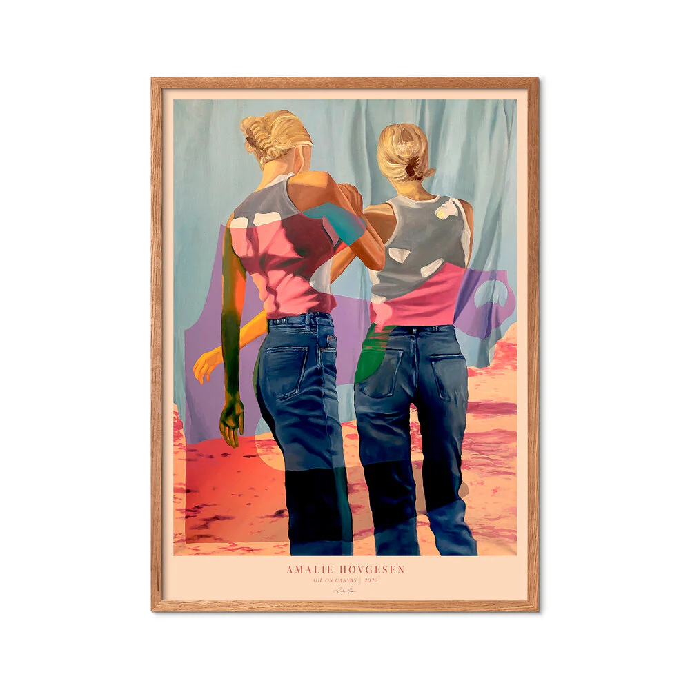 Poster & Frame  Two Girls plakat - Multicolor