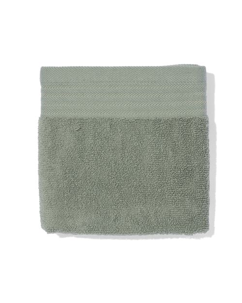 essuie-mains 50x50 coton gris-vert