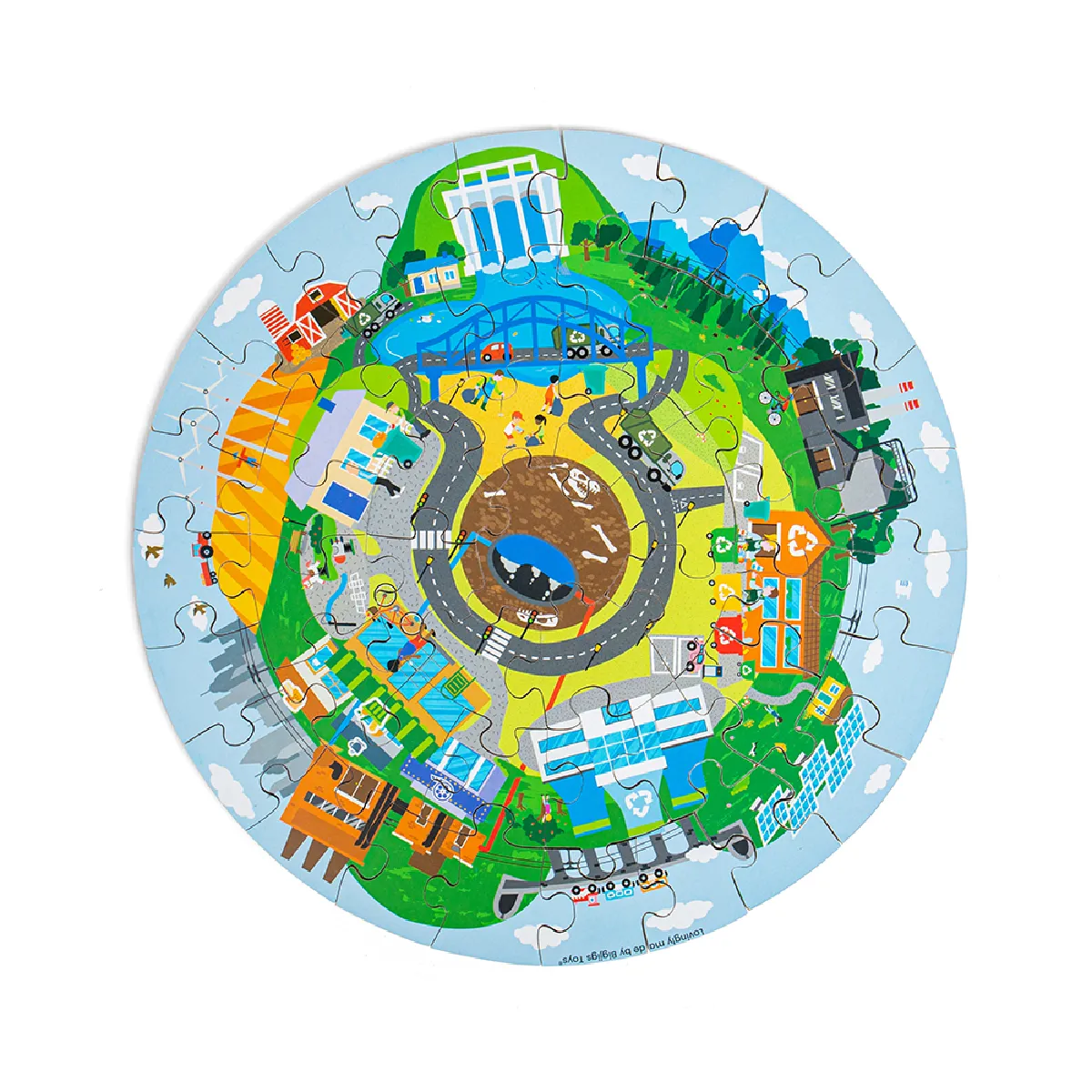 Bigjigs Toys Puzzle de Sol Recyclage