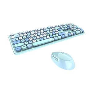 Trådløst tastatur + mus sett MOFII Sweet 2.4G (blå)