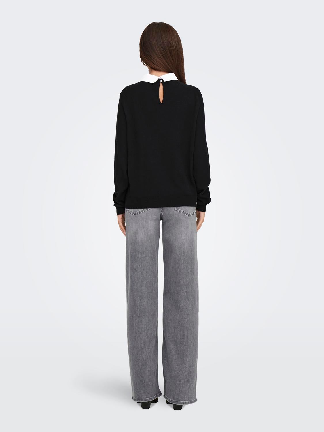 ONLANGIE Strickpullover Black